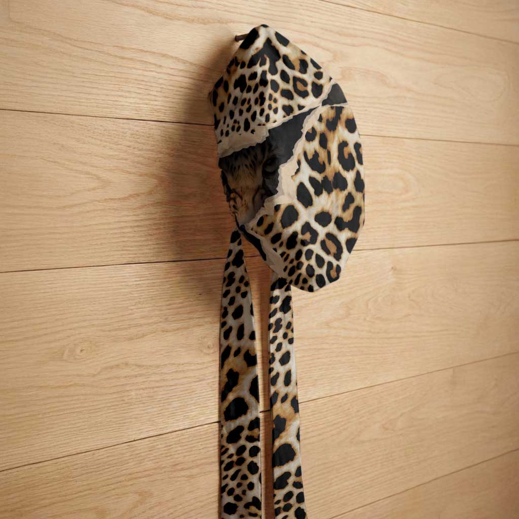 Africa Leopard Skin Pattern Easy Headwrap Version 02