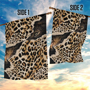 Afro Leopard Skin Pattern Garden Flag Version 02