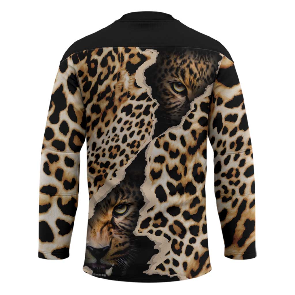 Africa Leopard Skin Pattern Hockey Jersey Version 02
