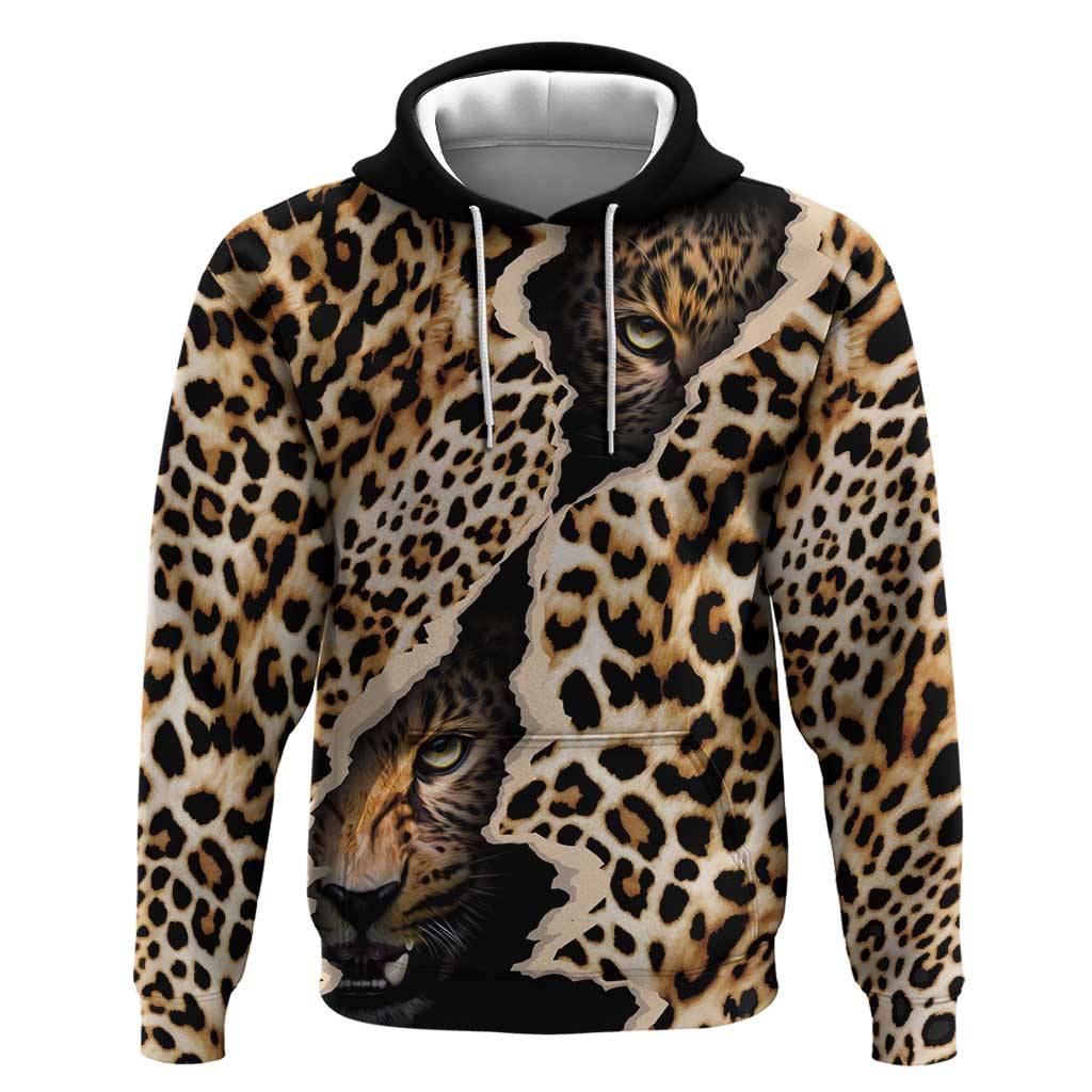 Afro Leopard Skin Pattern Hoodie Version 02