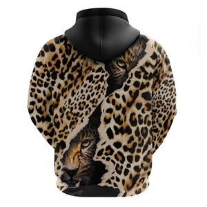 Afro Leopard Skin Pattern Hoodie Version 02