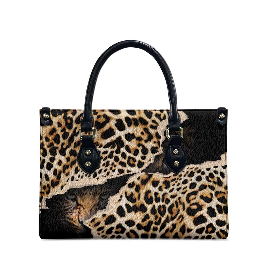 Africa Leopard Skin Pattern Leather Bag Version 02