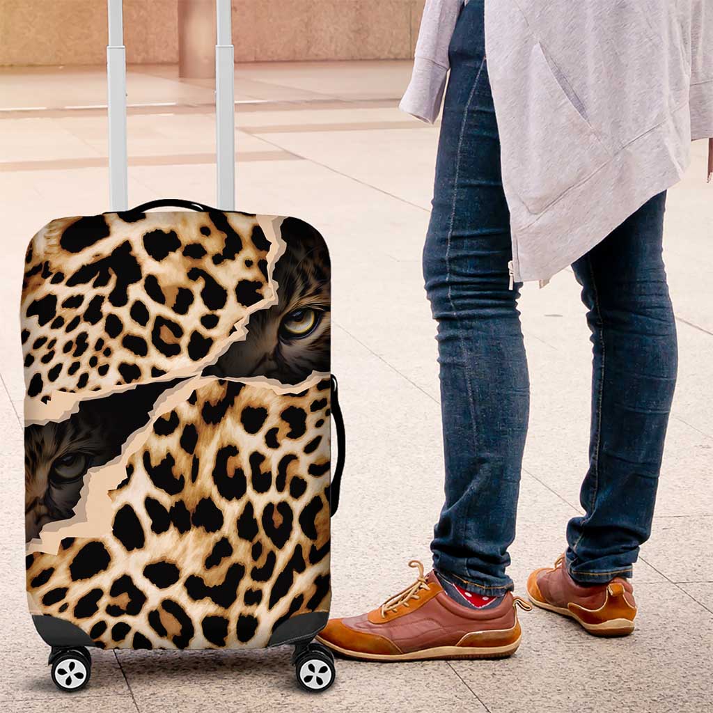 Afro Leopard Skin Pattern Luggage Cover Version 02