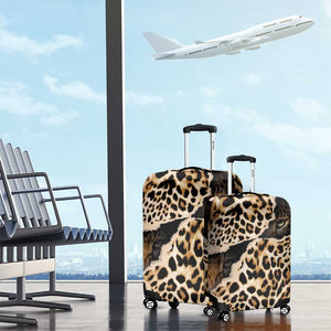 Afro Leopard Skin Pattern Luggage Cover Version 02