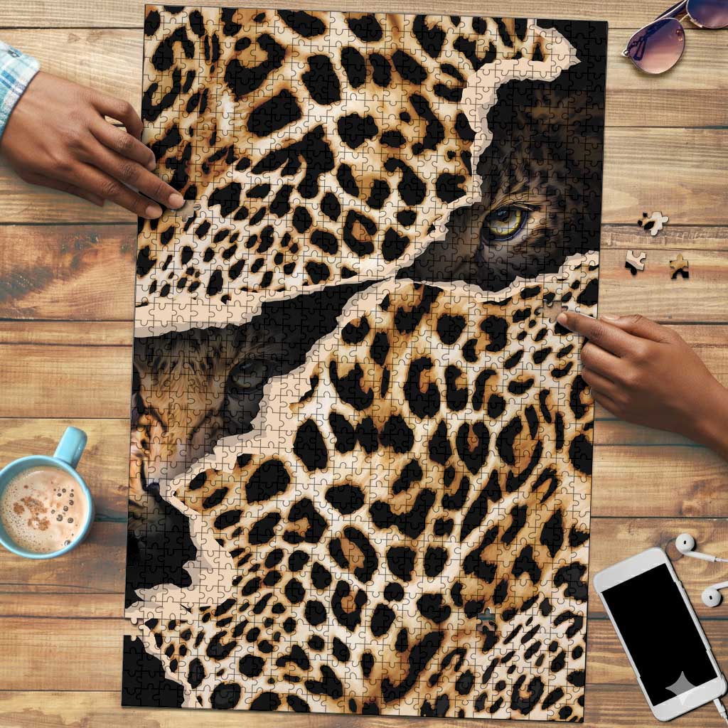 Africa Leopard Skin Pattern Puzzle Version 02