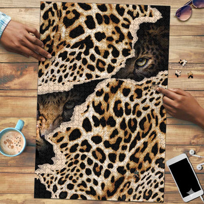 Africa Leopard Skin Pattern Puzzle Version 02