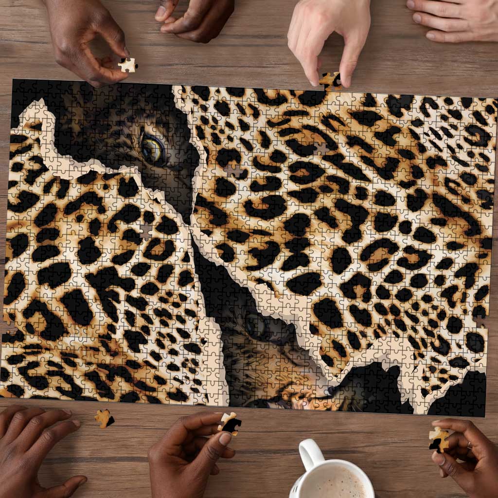 Africa Leopard Skin Pattern Puzzle Version 02