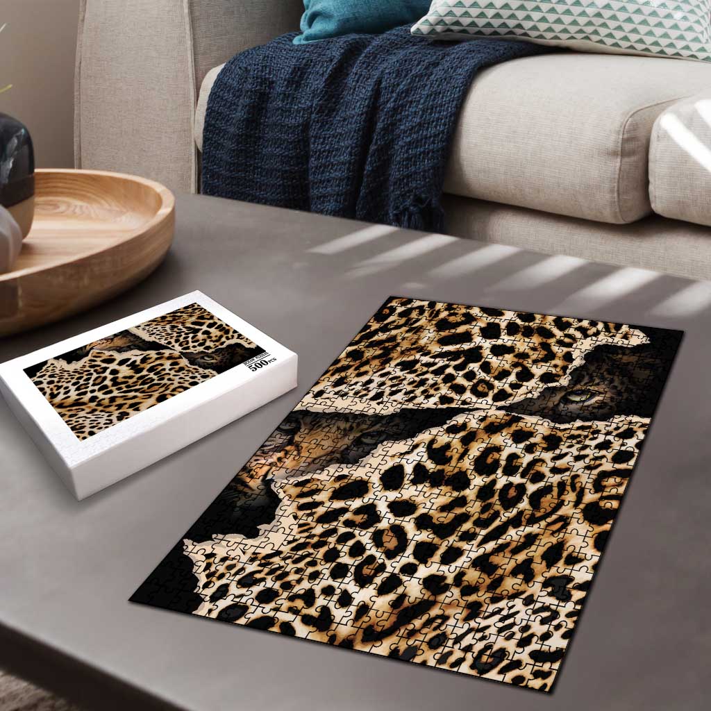 Africa Leopard Skin Pattern Puzzle Version 02
