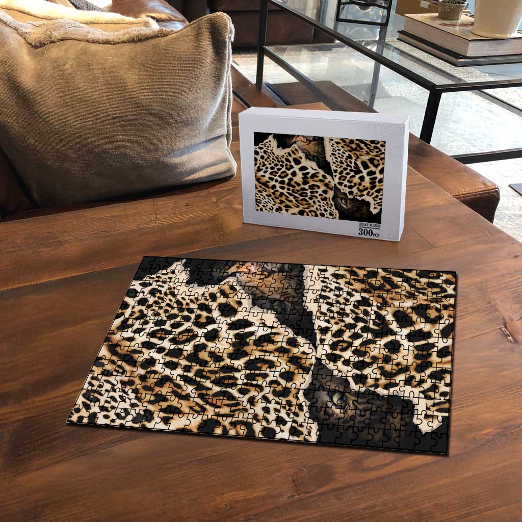 Africa Leopard Skin Pattern Puzzle Version 02