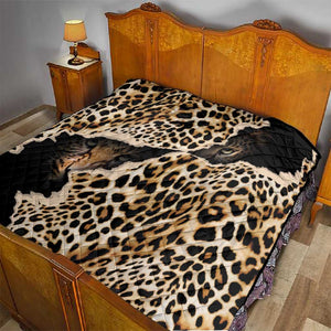 Afro Leopard Skin Pattern Quilt Version 02