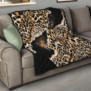 Afro Leopard Skin Pattern Quilt Version 02