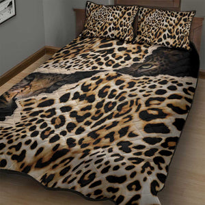 Afro Leopard Skin Pattern Quilt Bed Set Version 02