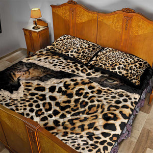 Afro Leopard Skin Pattern Quilt Bed Set Version 02