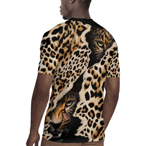 Afro Leopard Skin Pattern Rugby Jersey Version 02