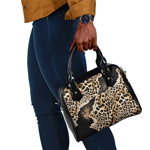 Afro Leopard Skin Pattern Shoulder Handbag Version 02