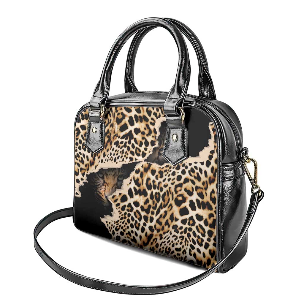 Afro Leopard Skin Pattern Shoulder Handbag Version 02