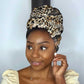 Africa Leopard Skin Pattern Simple Headwrap Version 02