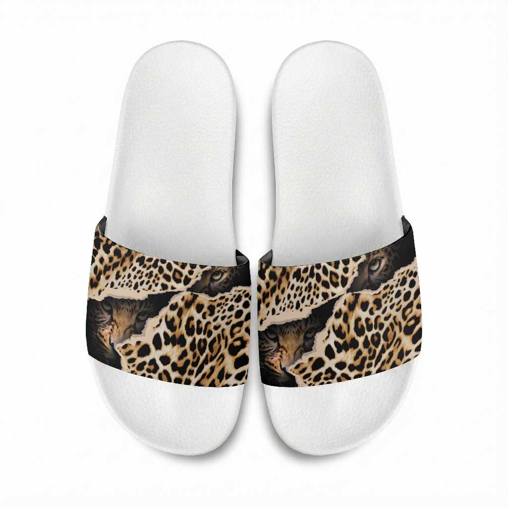 Africa Leopard Skin Pattern Slide Sandals Version 02