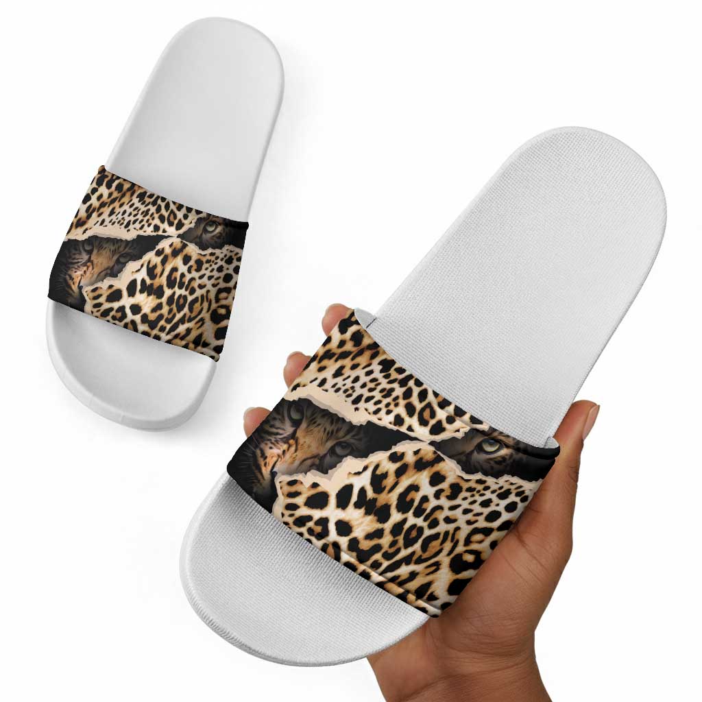 Africa Leopard Skin Pattern Slide Sandals Version 02