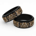 Afro Leopard Skin Pattern Spinner Ring Version 02 - African Pride