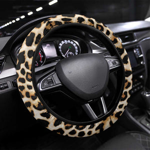 Afro Leopard Skin Pattern Steering Wheel Cover Version 02