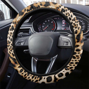 Afro Leopard Skin Pattern Steering Wheel Cover Version 02