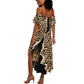 Afro Leopard Skin Pattern Summer Maxi Dress Version 02