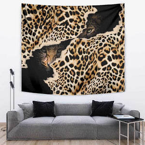 Afro Leopard Skin Pattern Tapestry Version 02