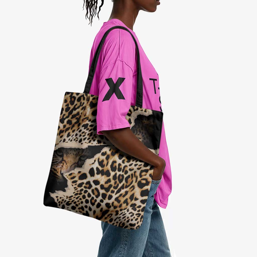 Africa Leopard Skin Pattern Tote Bag Version 02