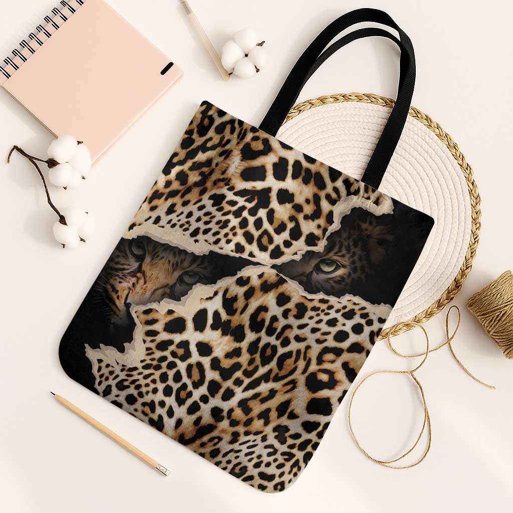 Africa Leopard Skin Pattern Tote Bag Version 02