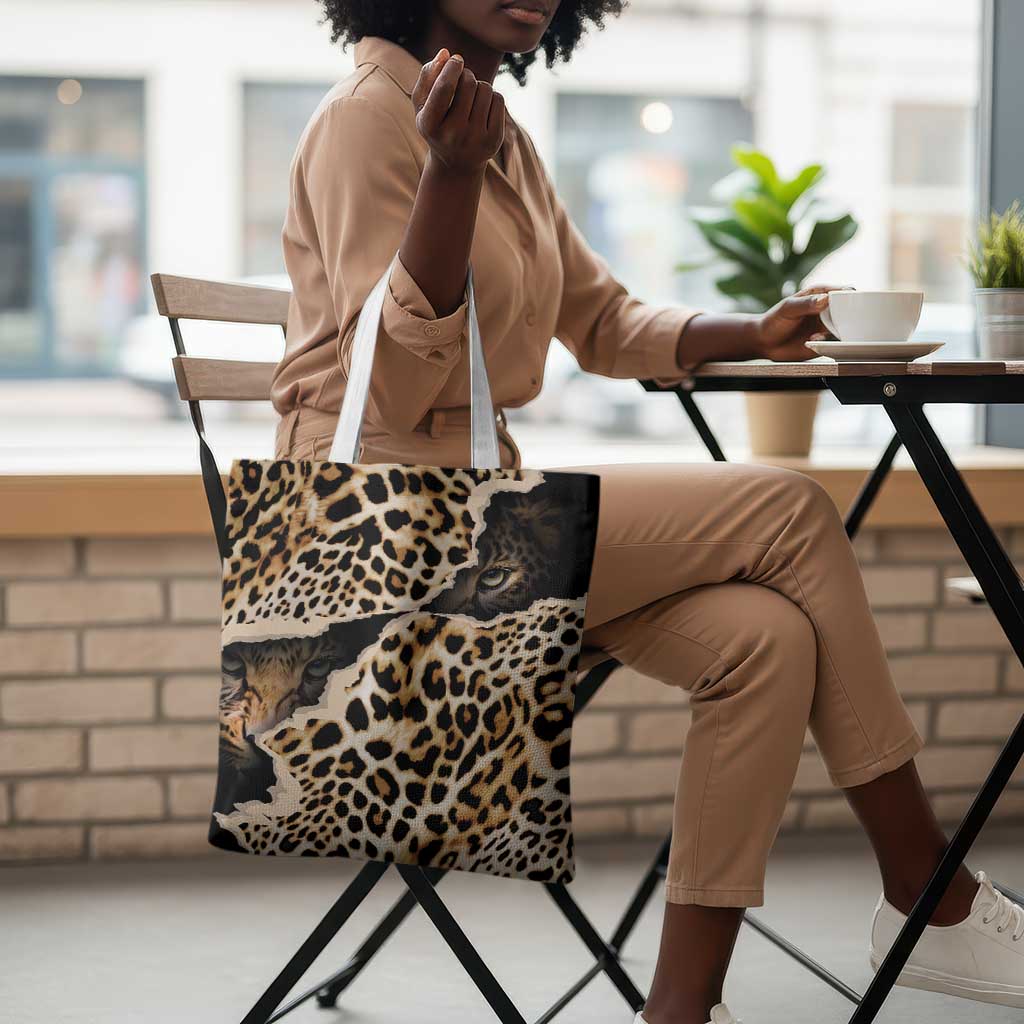 Africa Leopard Skin Pattern Tote Bag Version 02