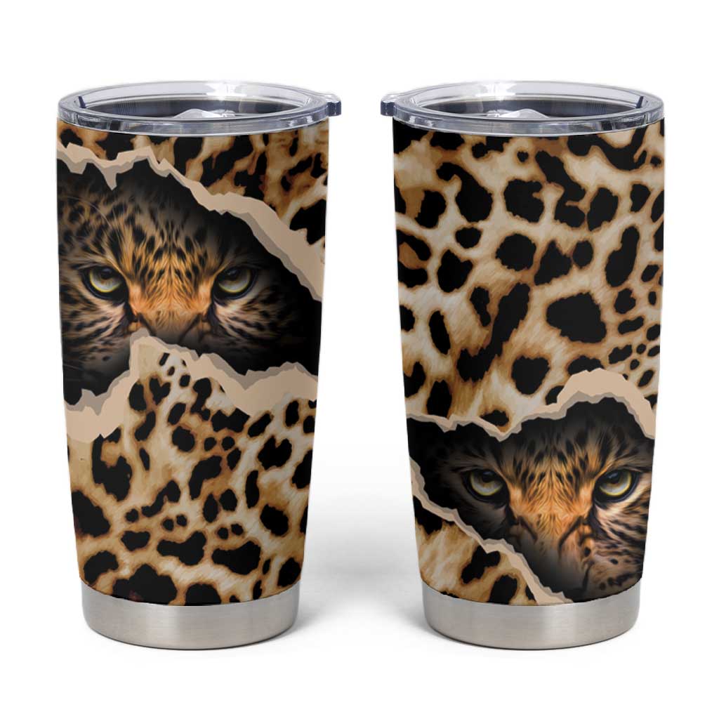 Afro Leopard Skin Pattern Tumbler Cup Version 02