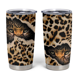 Afro Leopard Skin Pattern Tumbler Cup Version 02