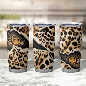 Afro Leopard Skin Pattern Tumbler Cup Version 02