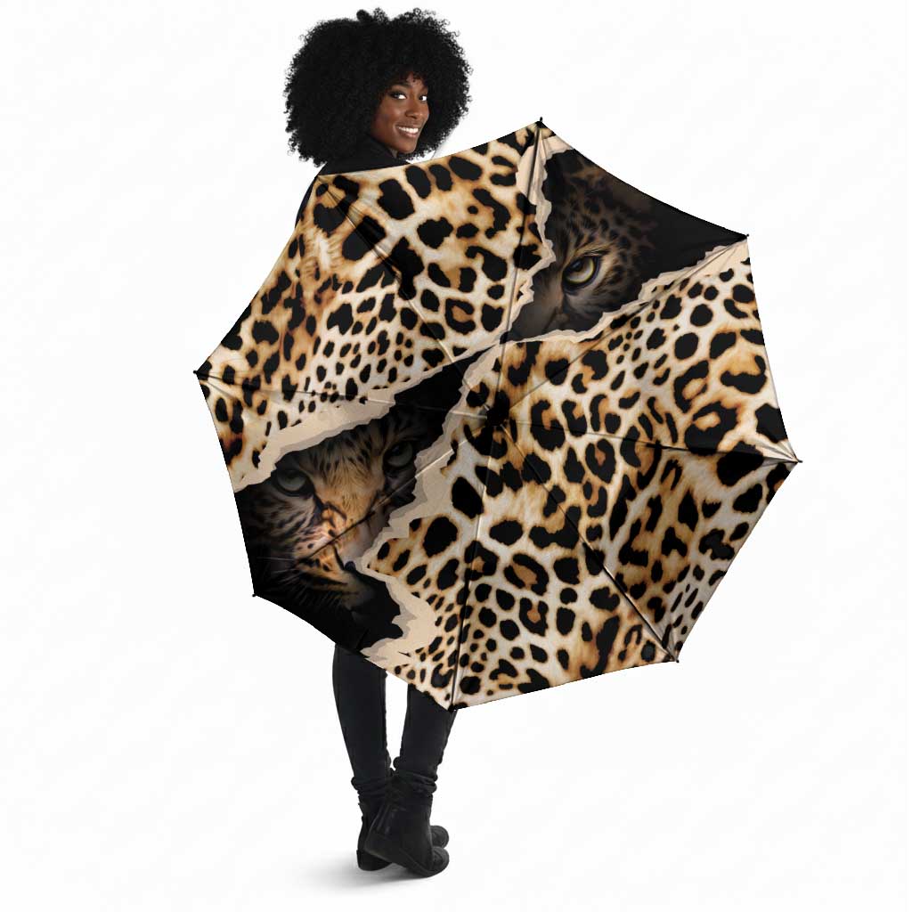 Africa Leopard Skin Pattern Umbrella Version 02