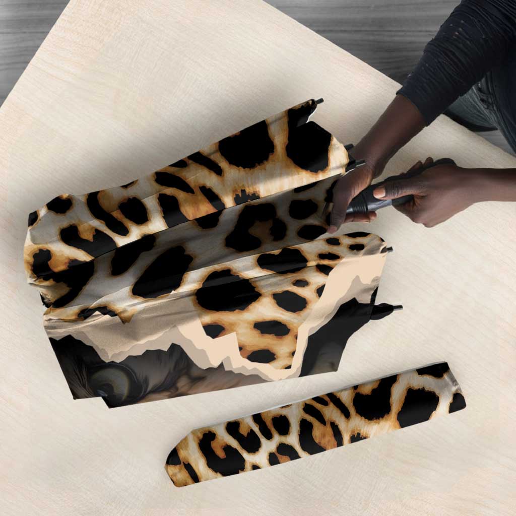 Africa Leopard Skin Pattern Umbrella Version 02