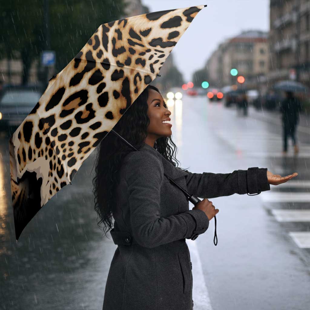 Africa Leopard Skin Pattern Umbrella Version 02