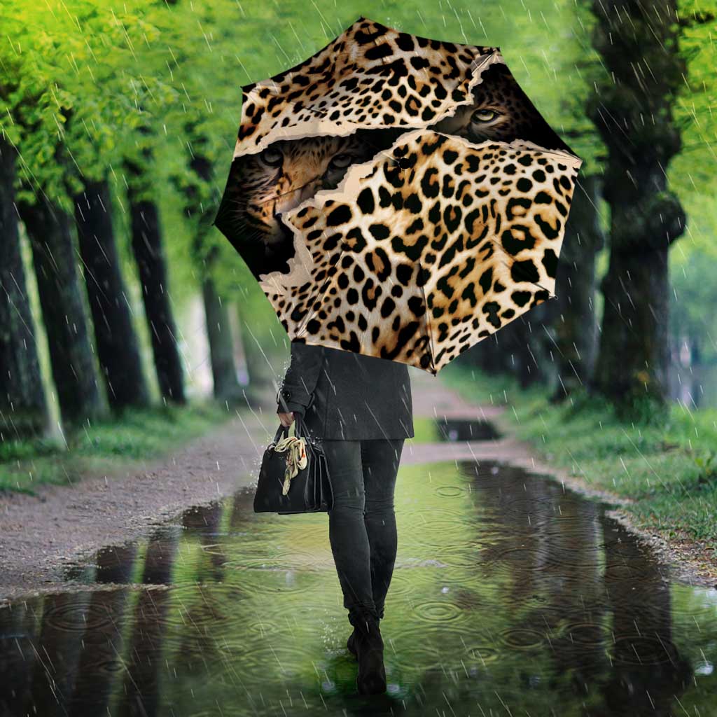 Africa Leopard Skin Pattern Umbrella Version 02