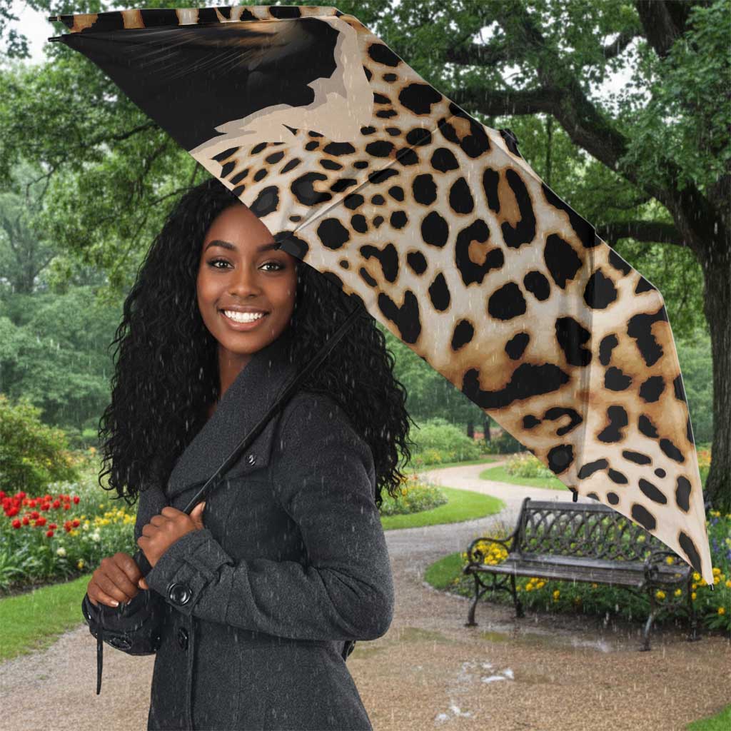 Africa Leopard Skin Pattern Umbrella Version 02