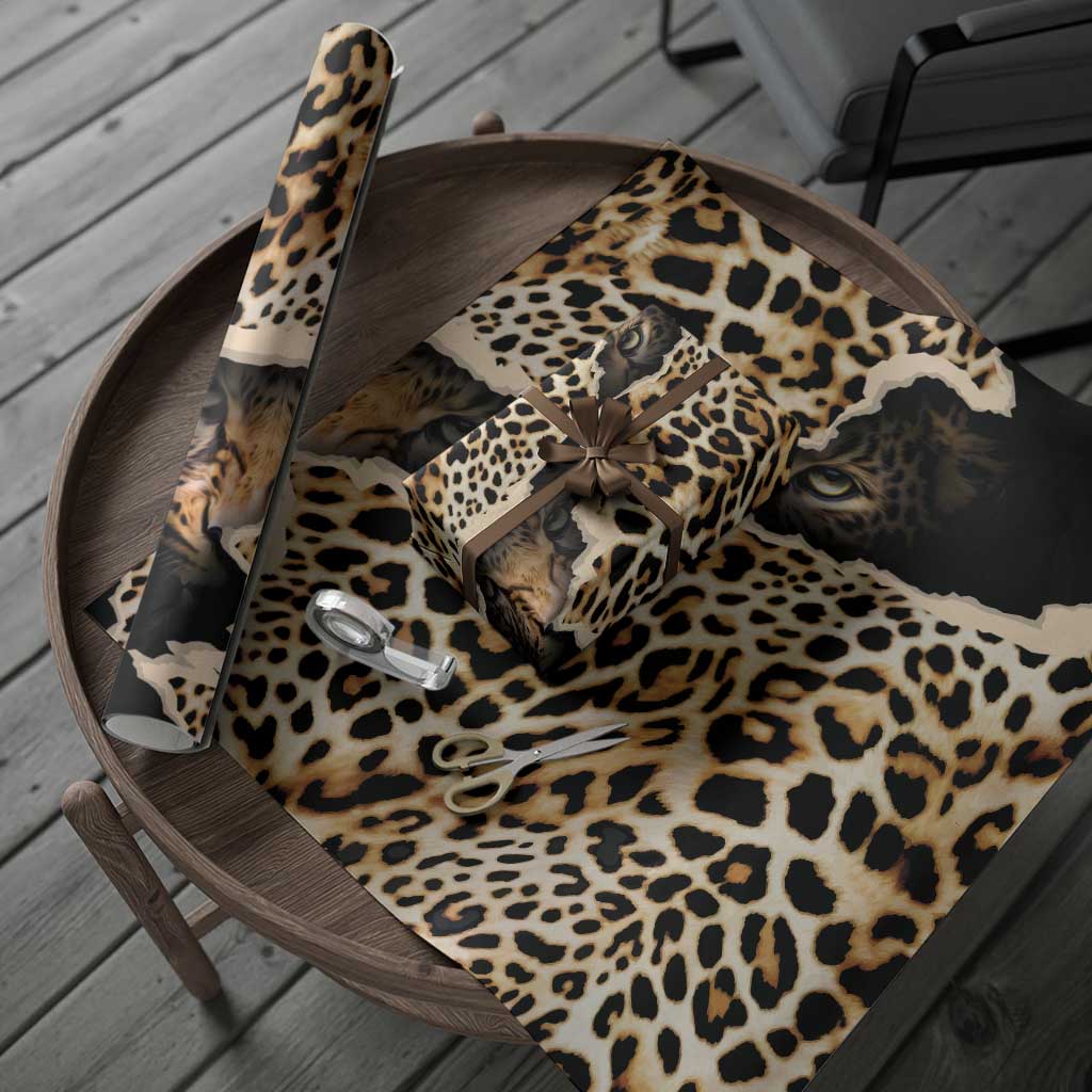 Africa Leopard Skin Pattern Wrapping Paper Version 02 - African Pride