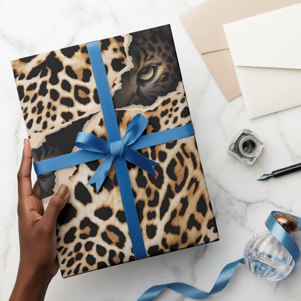 Africa Leopard Skin Pattern Wrapping Paper Version 02 - African Pride