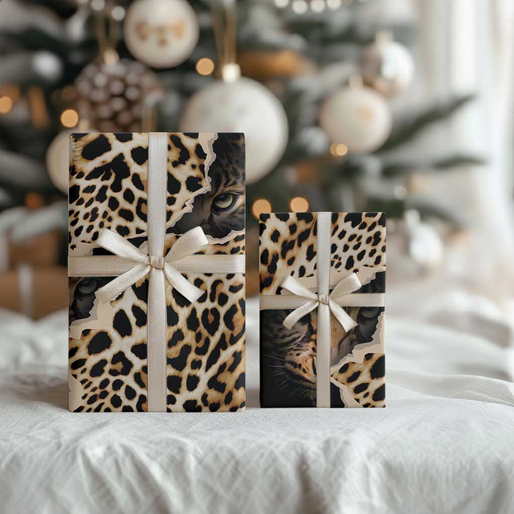Africa Leopard Skin Pattern Wrapping Paper Version 02 - African Pride