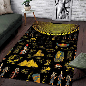 Ancient Egypt and Hieroglyphs Area Rug