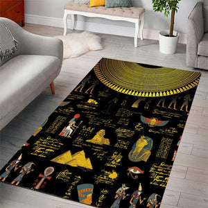 Ancient Egypt and Hieroglyphs Area Rug