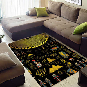 Ancient Egypt and Hieroglyphs Area Rug