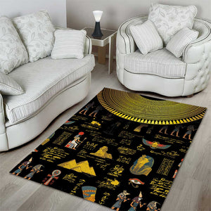 Ancient Egypt and Hieroglyphs Area Rug