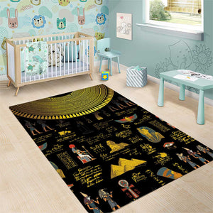 Ancient Egypt and Hieroglyphs Area Rug