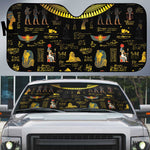 Ancient Egypt and Hieroglyphs Auto Sun Shade