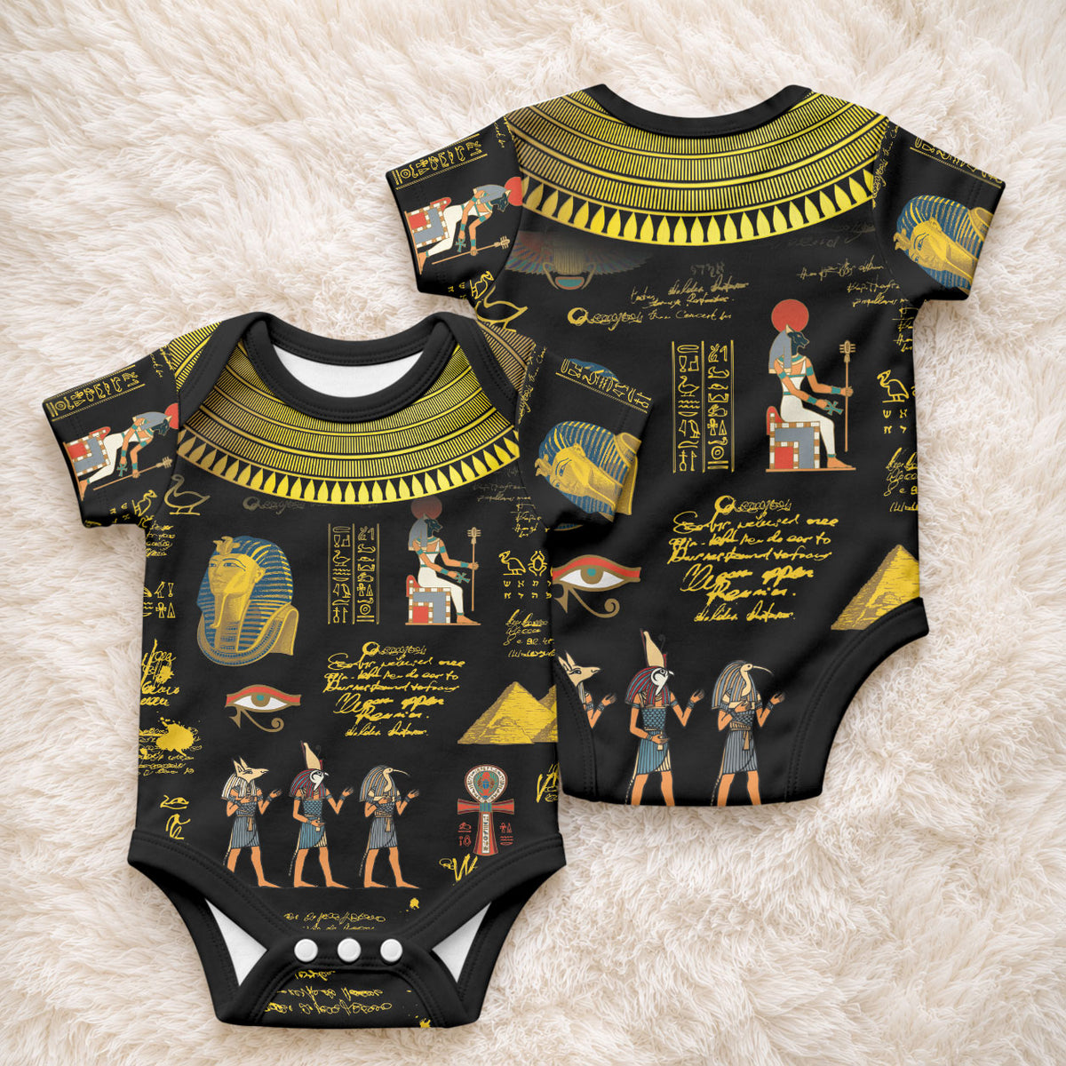 Ancient Egypt and Hieroglyphs Baby Onesie