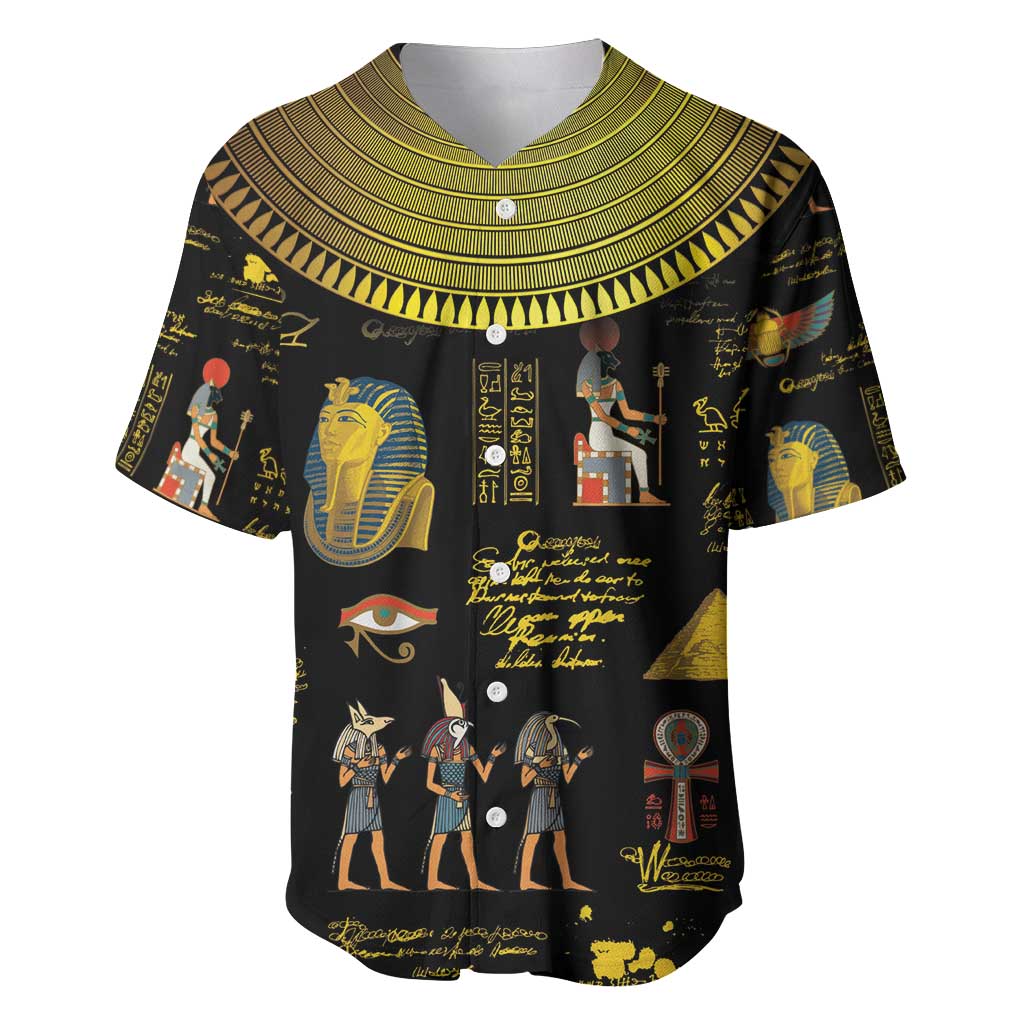 Ancient Egypt and Hieroglyphs Baseball Jersey